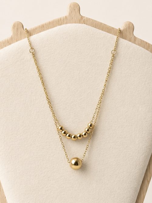 Double layer ball chain
